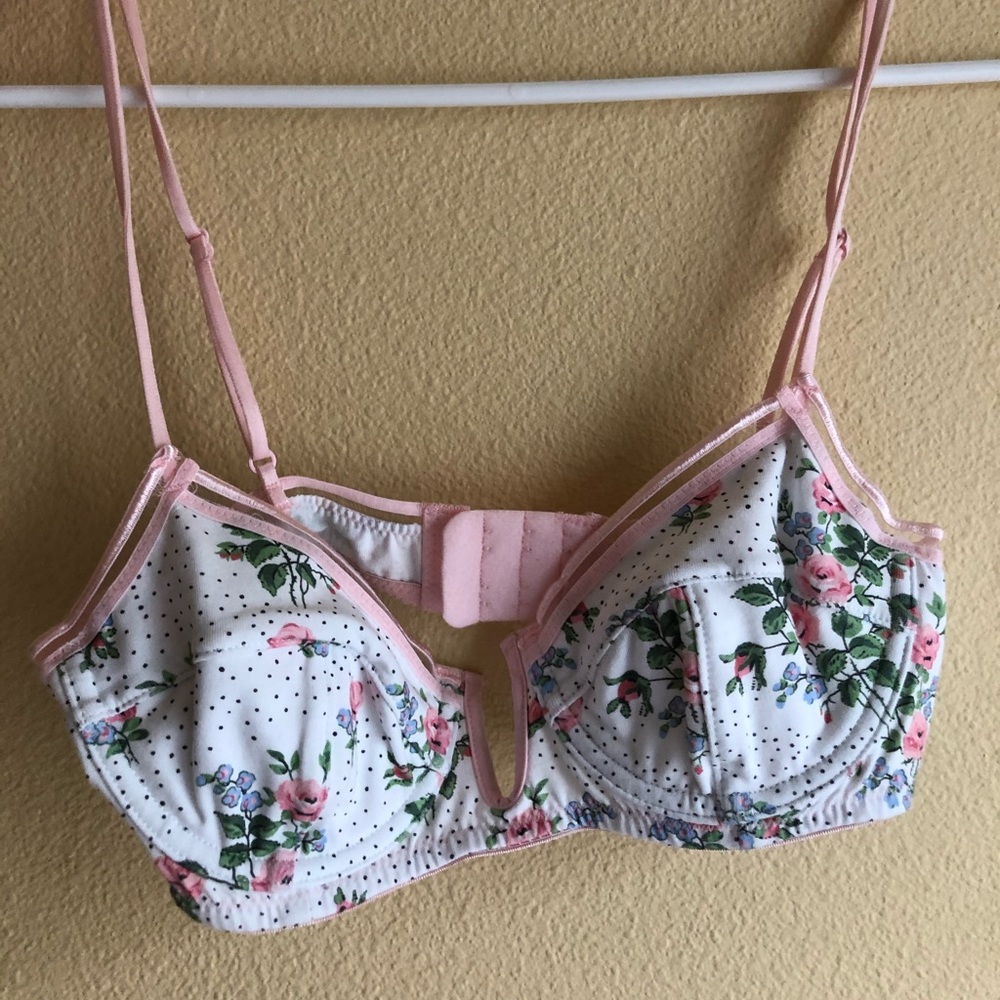 floral bra. Urban Outfitters